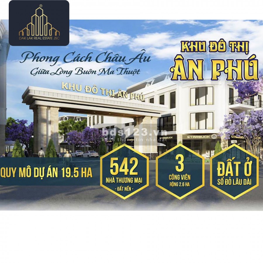 Đất nền dự án khu đô Thị Ân Phú tại Buôn ma Thuột Đăk Lăk, pháp lý hoàn chỉnh