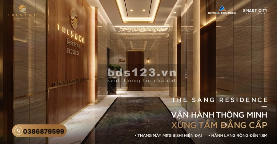 Căn hộ cao cấp The Sang Residence của giới thượng lưu đã có mặt tại Đà Nẵng, sổ sẵn