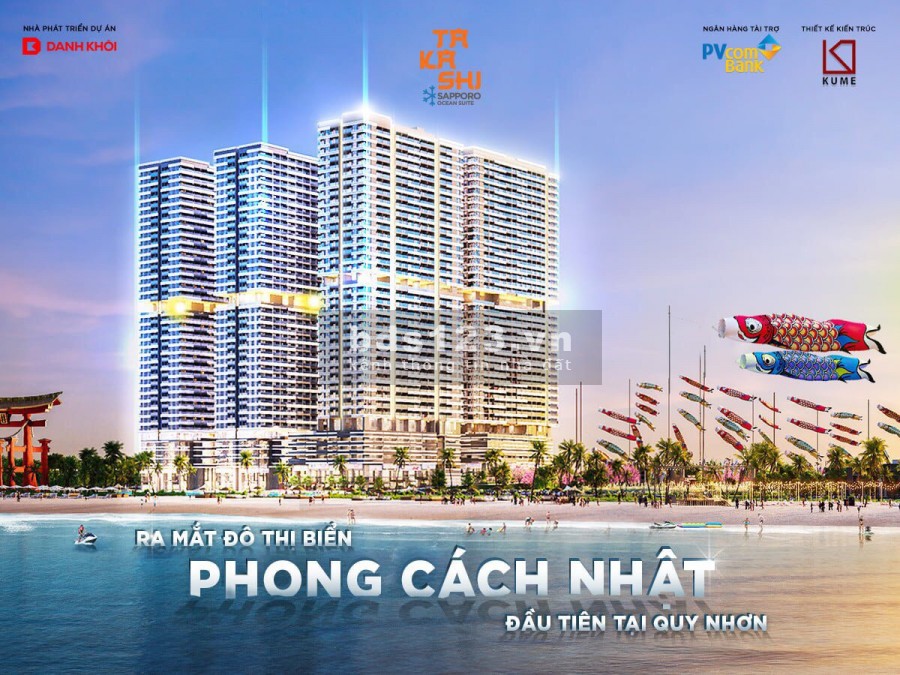 Bán căn hộ Takashi Ocean Suite Kỳ Co chỉ với 278 triệu chiết khấu lên tới 15%, sổ sẵn