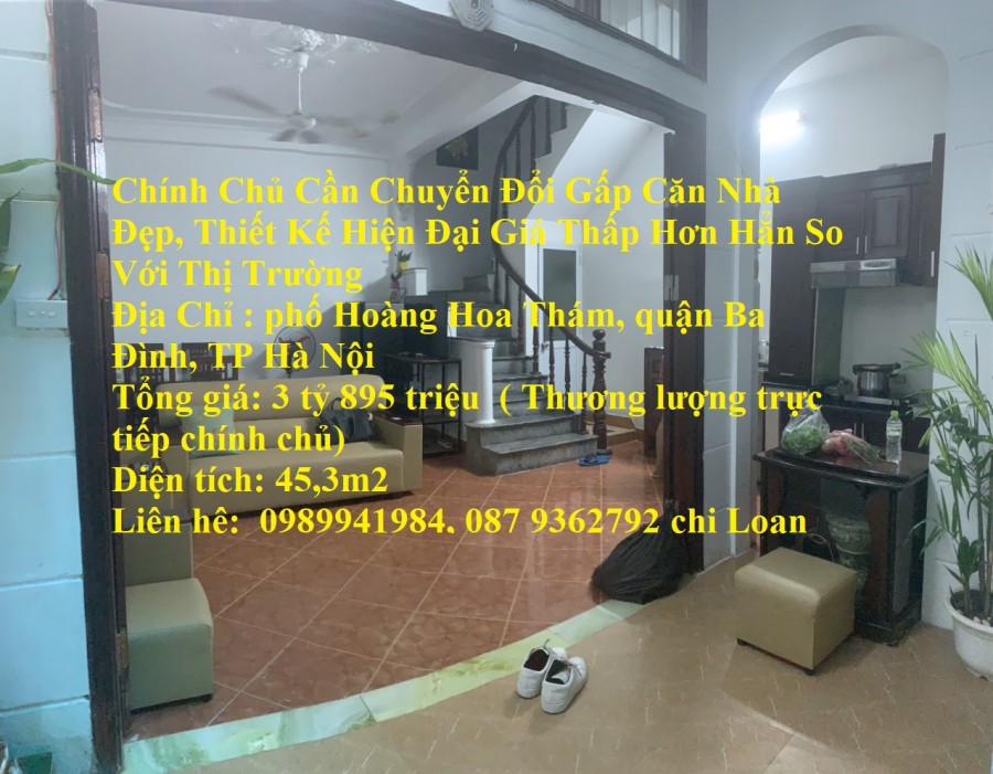 Chính chủ cần chuyển đổi gấp căn nhà đẹp, thiết kế hiện đại giá thấp hơn hẳn so với thị trường