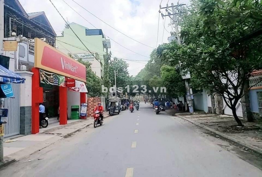 Bán gấp nhà mặt tiền đường số 6, dt 100m2, 2 mặt tiền, sát trường cấp 3, giá 7.5 tỷ