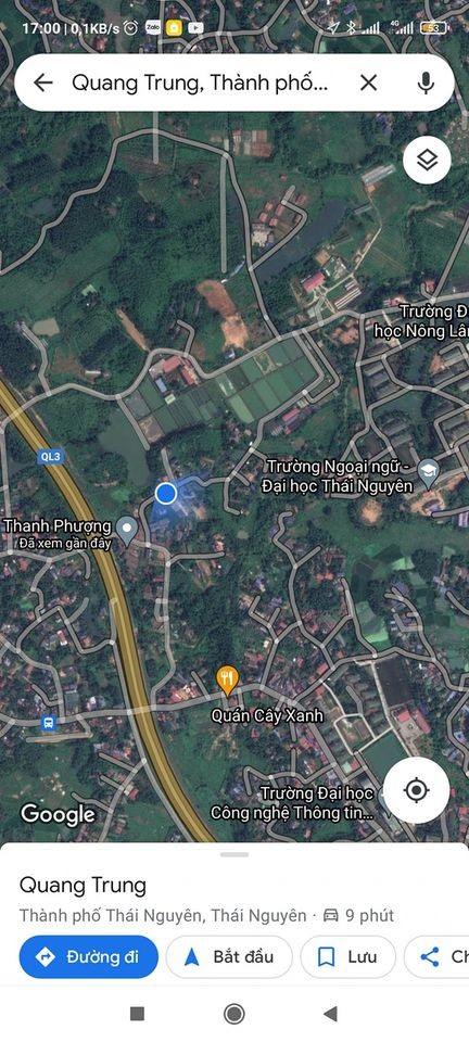 Bán lô đất 200m gần trường Công Nghệ Thông Tin, phường Quyết Thắng, tp Thái Nguyên