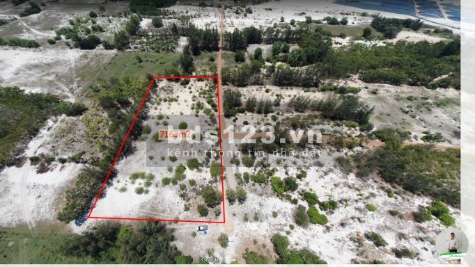 Đất ven biển Hòa Thắng, diện tích sử dụng 7163m2 mặt biển, mặt tiền đường lớn, lhcc