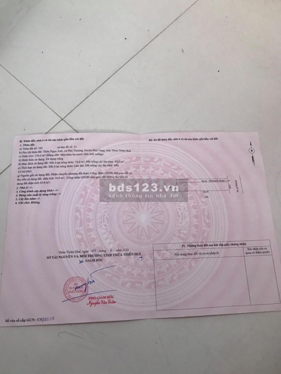 Chủ cần nhượng nhanh ngôi nhà tại Phú Vang - Huế, liên hệ xem nhà 0868450456