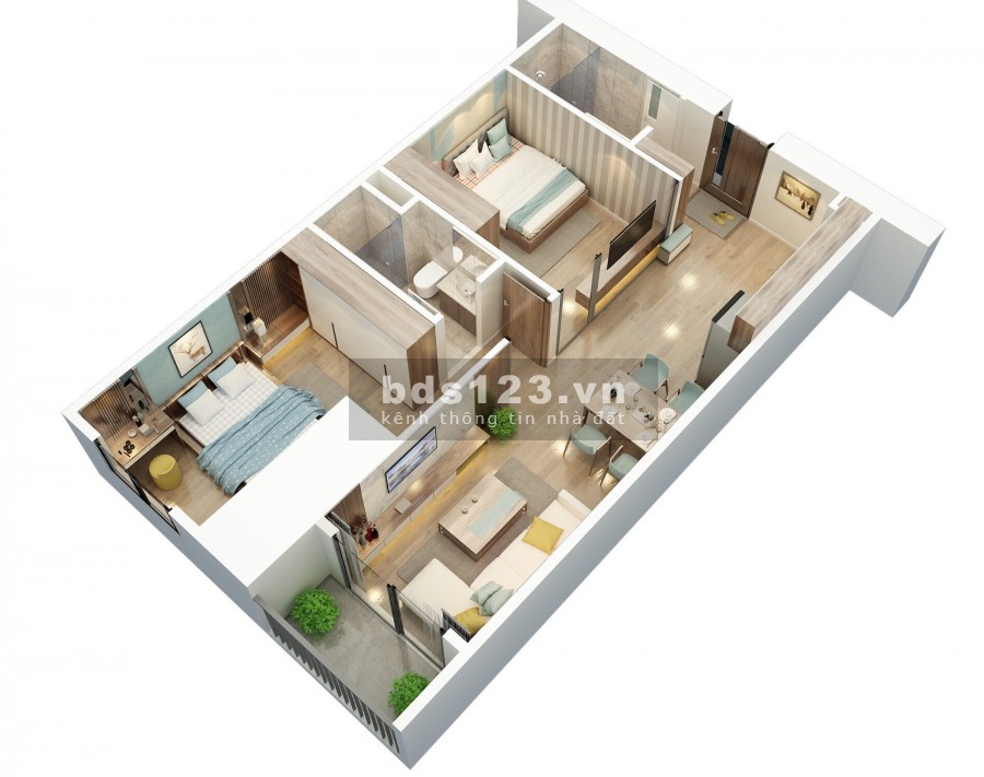 Chuyển Nhượng Căn Hộ 2 phòng ngủ, diện tích 70m2, tầng 33, chung cư BID RESIDENCE