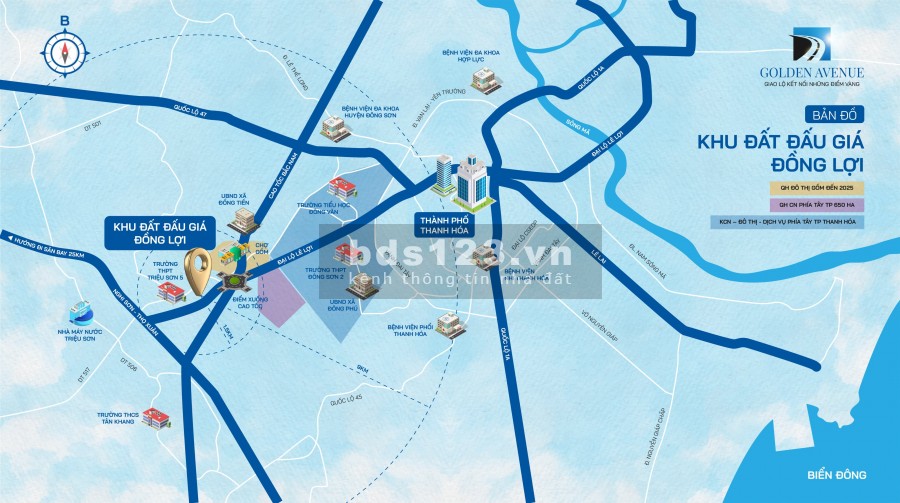 Bán đất đấu giá Đồng Lợi, Triệu Sơn, gần đường Lê Lọi, cao tốc Bắc Nam, full thổ, giá từ 830tr/m2
