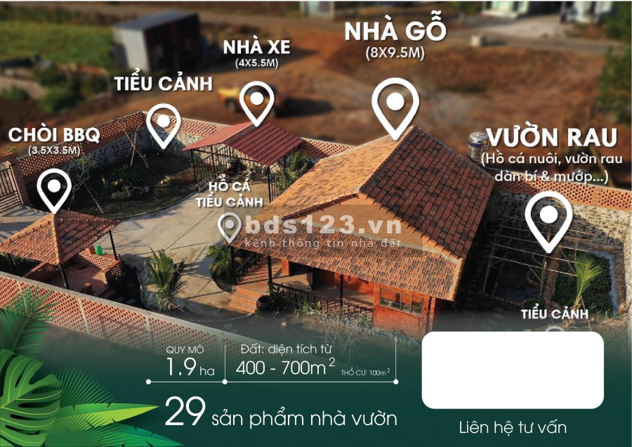 Còn lại duy nhất căn Garden House 1 xã Láng Dài, Đất Đỏ có sổ chờ bàn giao, giá yêu thương