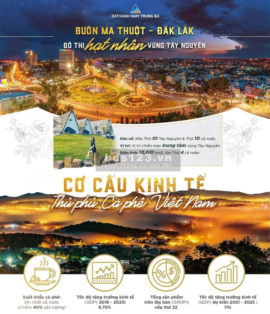 Sở hữu ngay đất nhà phố KĐT Ân Phú lõi trung tâm Buôn Ma Thuột, Đăk Lăk chỉ từ 2 tỷ/lô