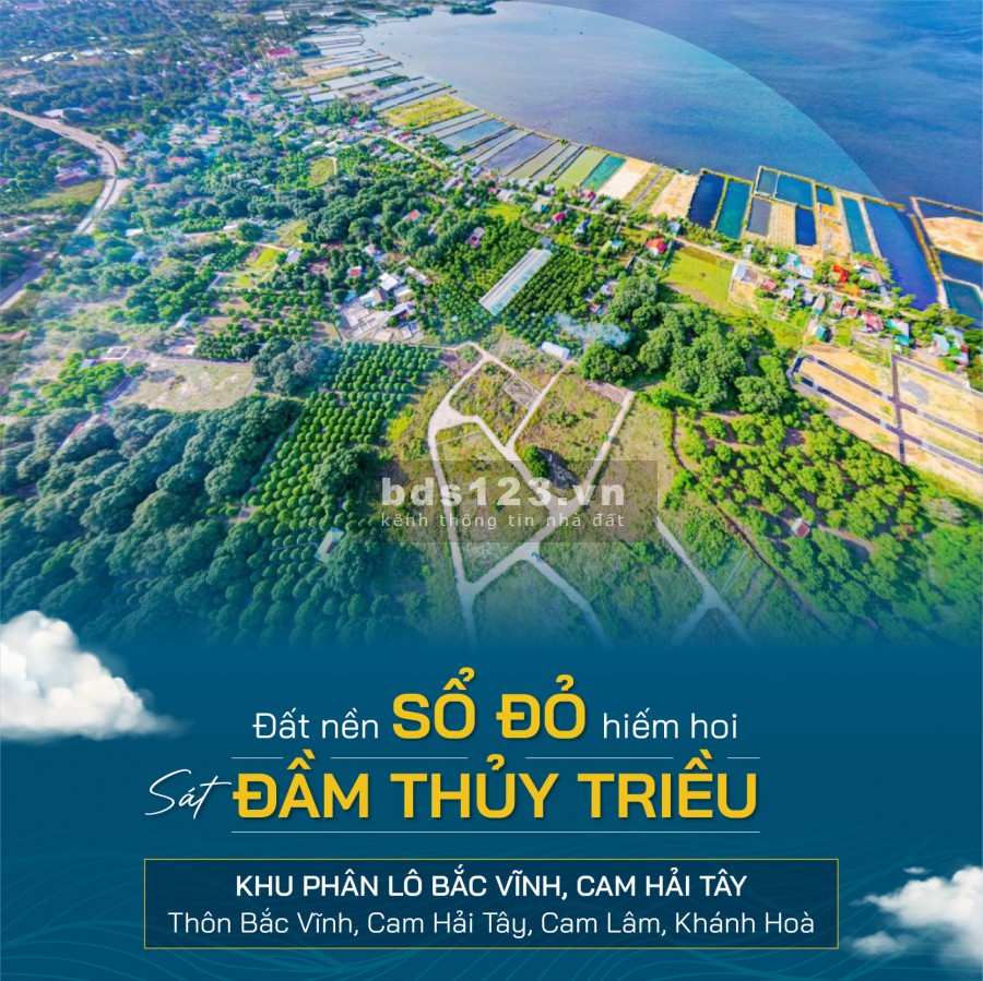 Cần bán đất full thổ Cam Hải Tây, cách QL1A 500m, cách Đầm 300m, sổ đỏ trao tay