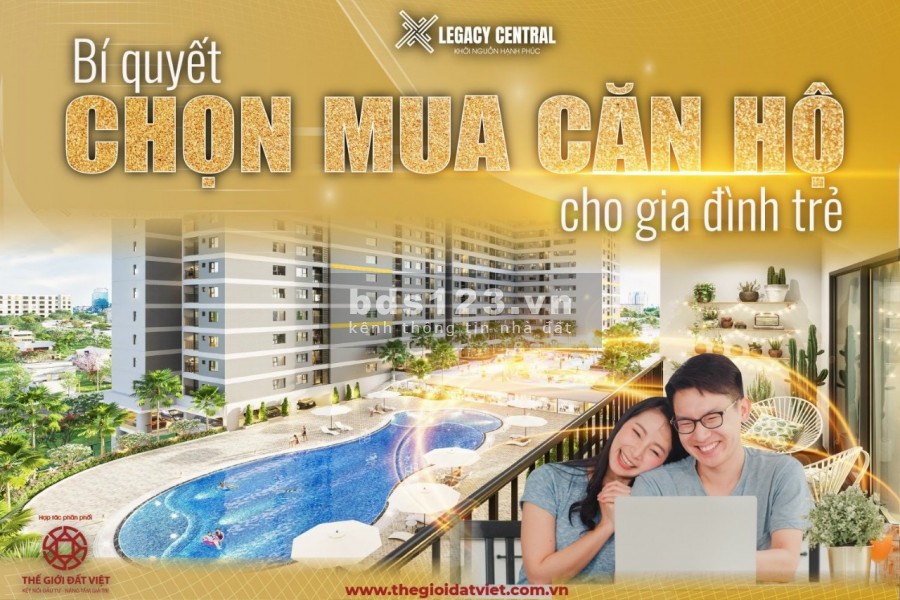 Căn hộ legacy central cơ hội an cư chỉ với 255 triệu, pháp lí đầy đủ, ngân hàng hỗ trợ vay