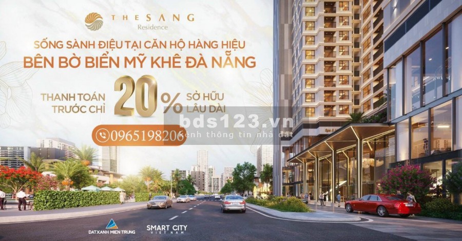 Bán căn hộ The Sang Residence siêu trung tâm đô thị nghĩ dưỡng, pháp lí đủ, hỗ trợ vay