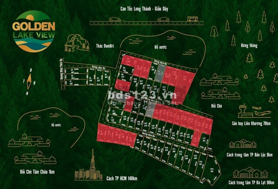 Thiên đường nghĩ dưỡng Golden Lake View, có hỗ trợ vay vốn ngân hàng lên đến 70%