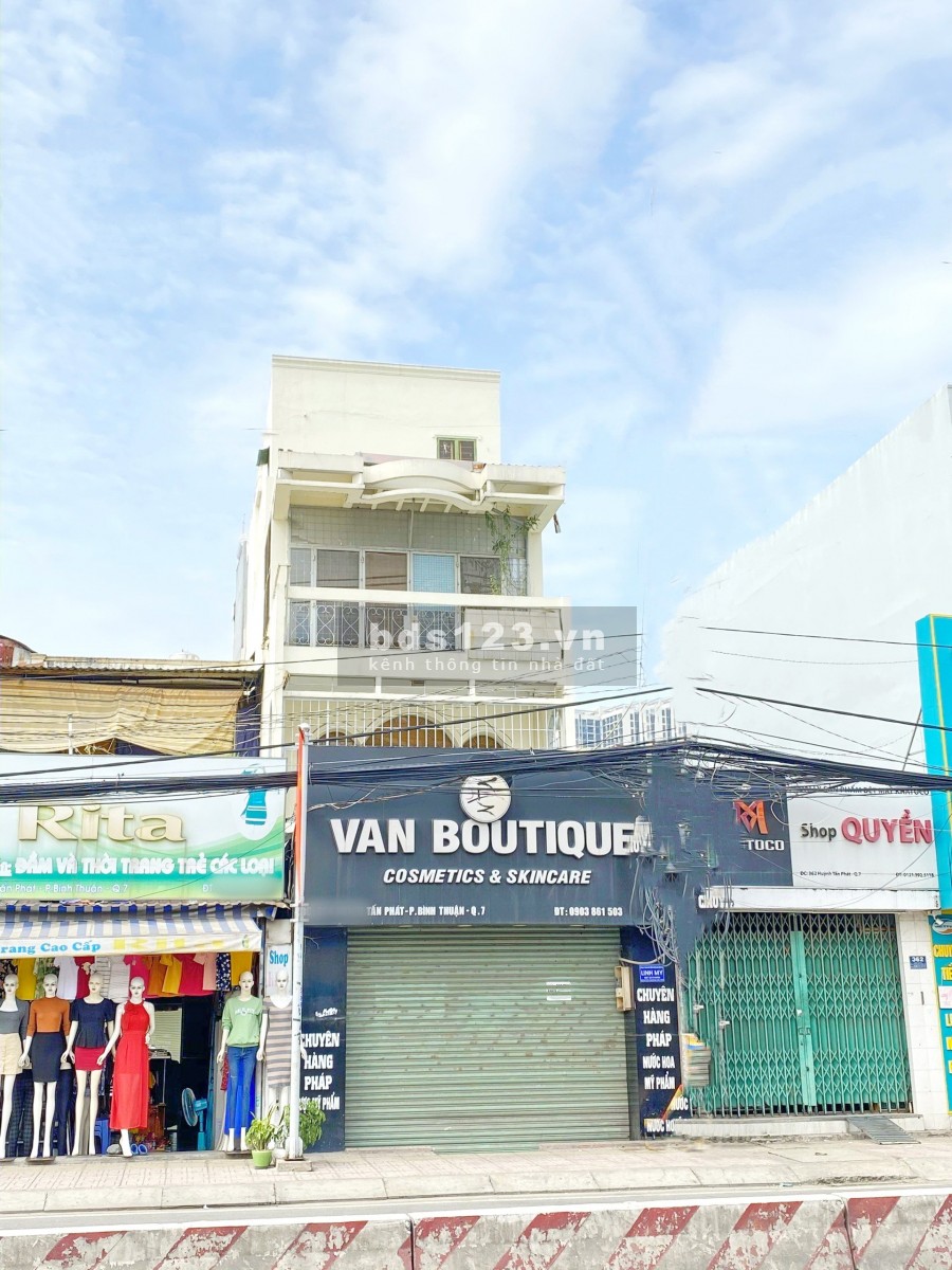 Cần bán gấp nhà nguyên căn mặt tiền 364 Huỳnh Tấn Phát, giá 16 tỷ, sổ hồng riêng, lhcc