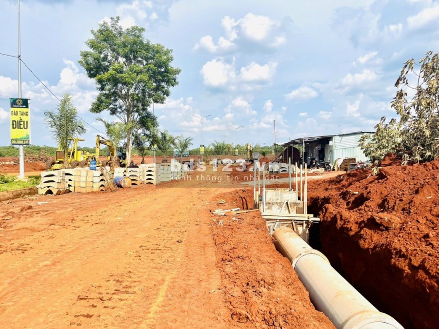 Đất nền Bình Phước, diện tích sử dụng 100m2, sổ đỏ đầy đủ, xây dựng tự do