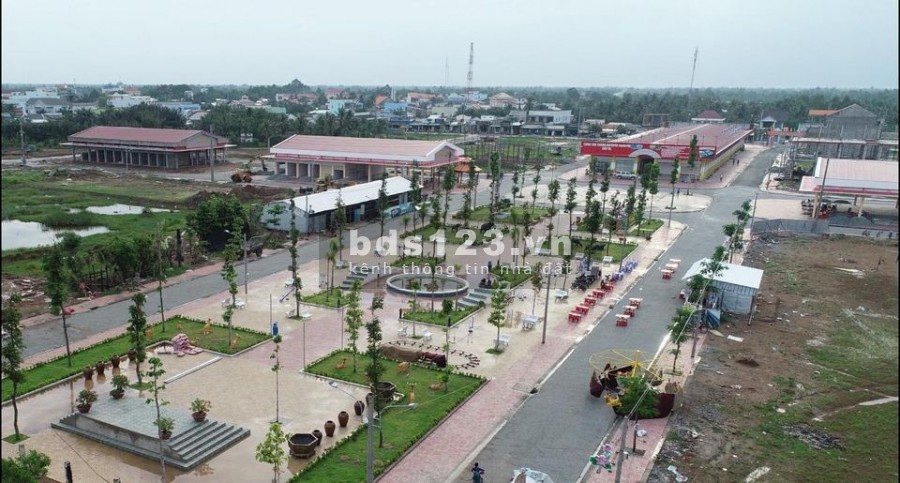 Nền mặt tiền chợ mới Thạnh Phú thuận lợi kinh doanh mua bán, giá bán 16 triệu/m2