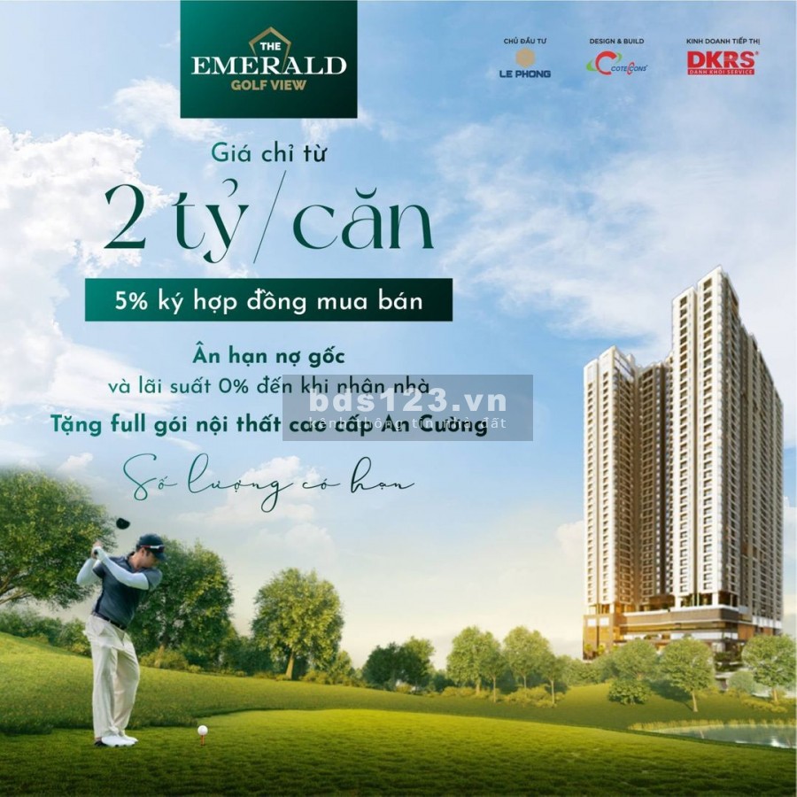 Bán căn hộ chung cư The Emerald Golf View, ân hạn nợ gốc và hỗ trợ 0% liên hệ 0902920811