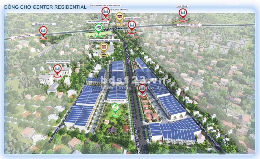 Giá chỉ từ 1,xx tỉ lô đầu tư ngay khu đô thị trung tâm thị xã Nghi Sơn, giá bao tốt