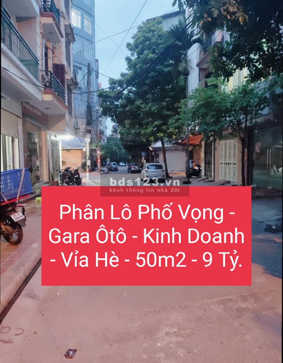 Bán nhà đẹp phân lô Phố Vọng gara ô tô vỉa hè kinh doanh diện tích 50m2 5 tầng giá 9 tỷ