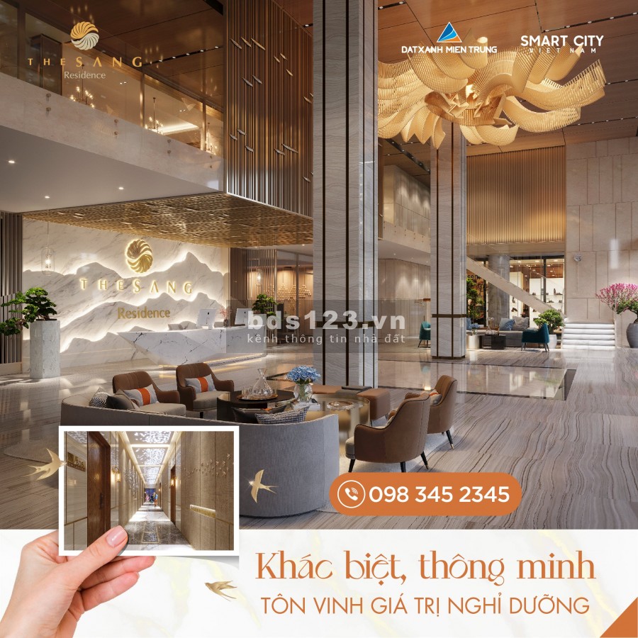 Chiết khấu cực shock lên đến 14% cho căn hộ 2PN chung cư cao cấp The Sang Residence
