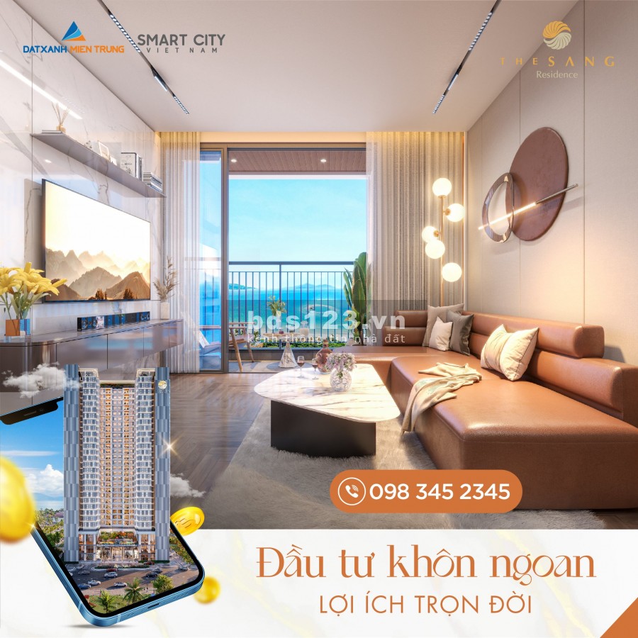 Chiết khấu cực shock lên đến 14% cho căn hộ 2PN chung cư cao cấp The Sang Residence