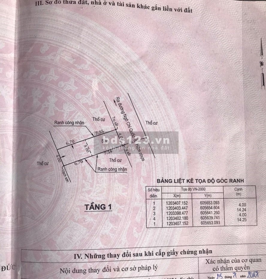 Bán đất thổ cư hẻm 6m Bình Chiểu dt 57m2, giá chỉ 2.85 tỷ,…