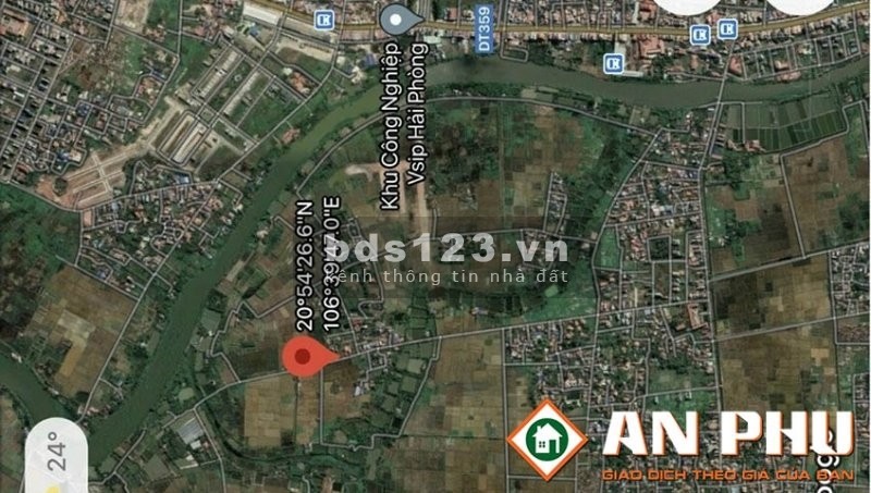 Cần bán lô đất khu mặt đường liên thôn Đường Đá, Hoa Động, Thủy Nguyên, Hải Phòng