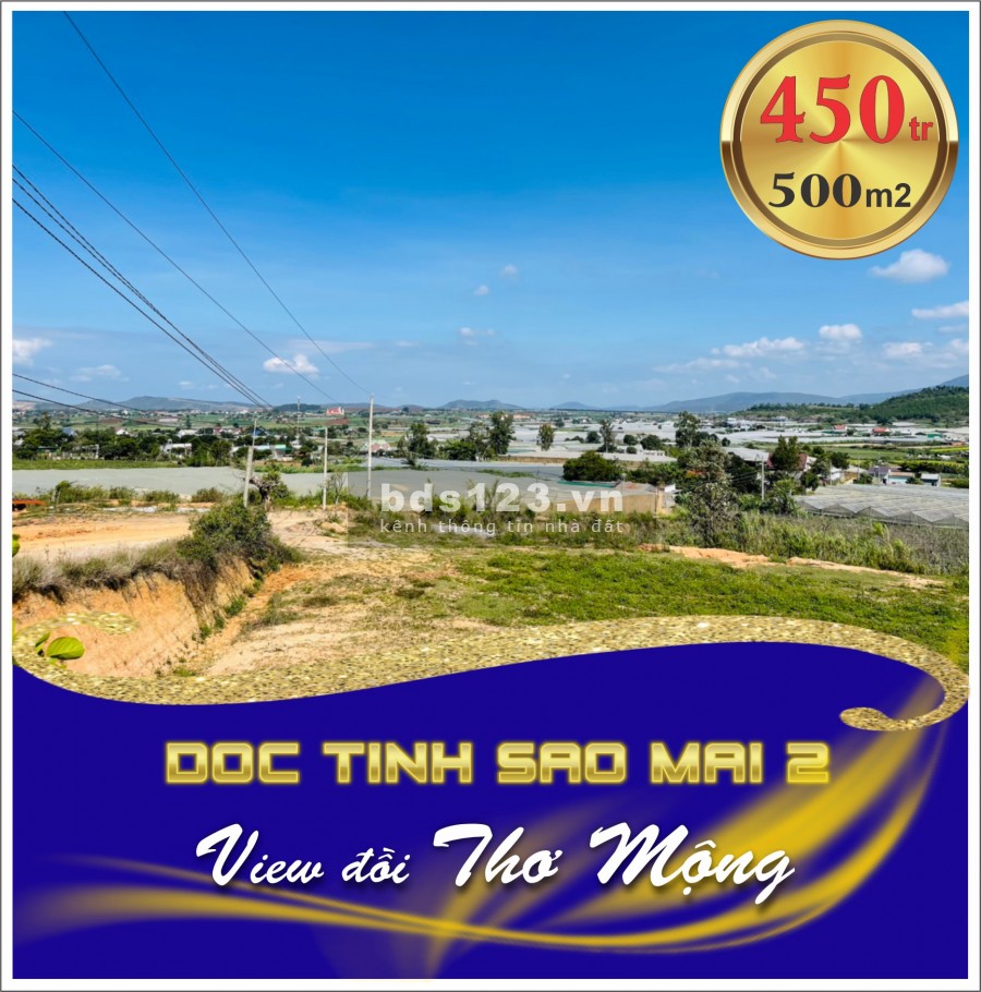 Chỉ với 500 triệu bạn đã sở hữu ngay cho mình lô đất với diện tích hơn 500m2, sổ riêng