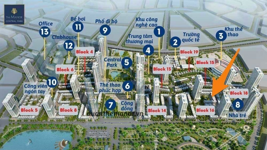 Bán nhà phố liền kề siêu vip , đầu tư siêu lợi nhuận tại The Manor Central Park Nguyễn Xiển