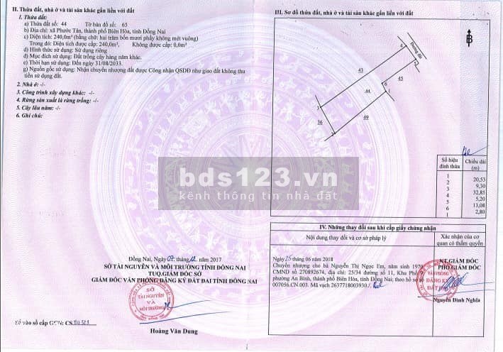Cần bán gấp lô đất diện tích 240m2, tại Đinh Quang Ân, sổ sẵn từng nền, bao sang tên công chứng