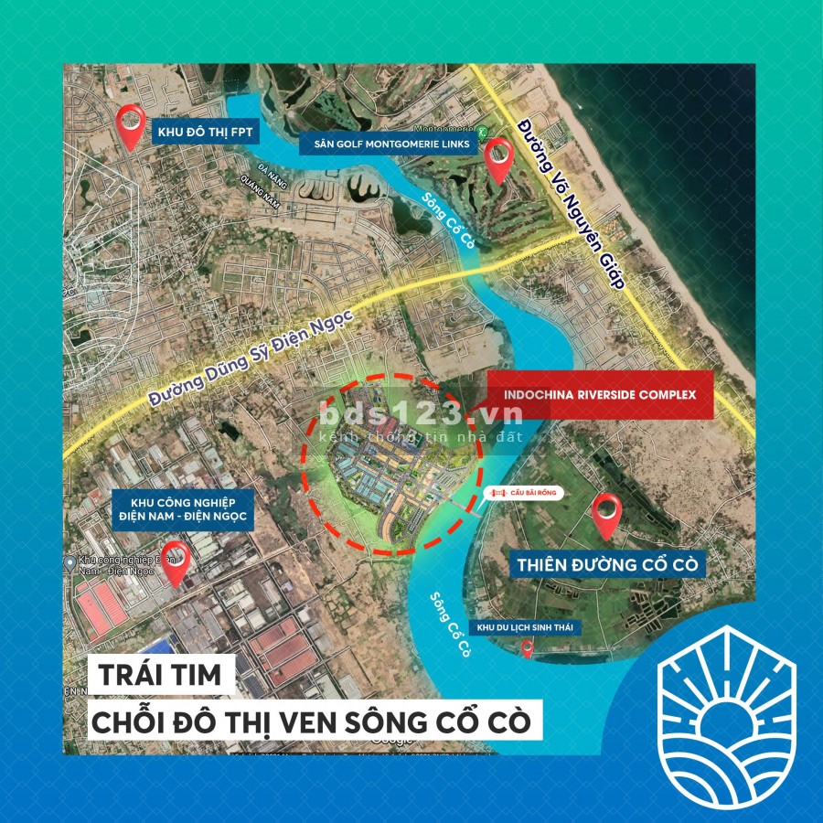 BĐS Ven Sông kề Biển tâm điểm kết nối thành phố Đà Nẵng và tỉnh Quảng Nam, sổ sẵn