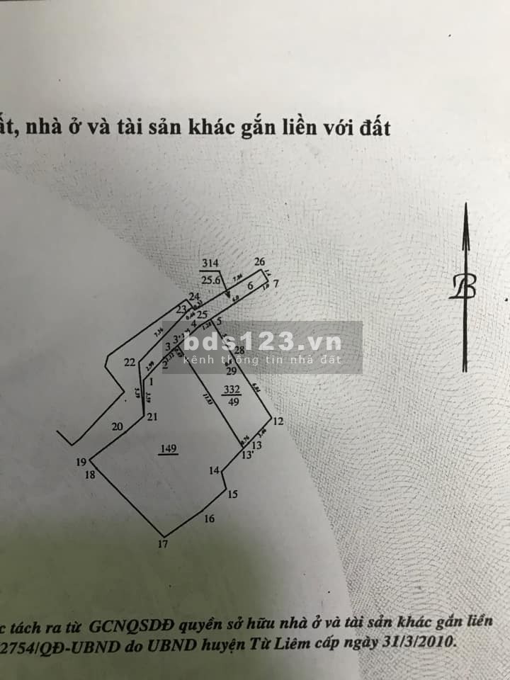 Bán nhà Mễ Trì Thượng 5 tầng diện tích sử dụng 50m2, giá bán 86 triệu/m2, sổ chính chủ