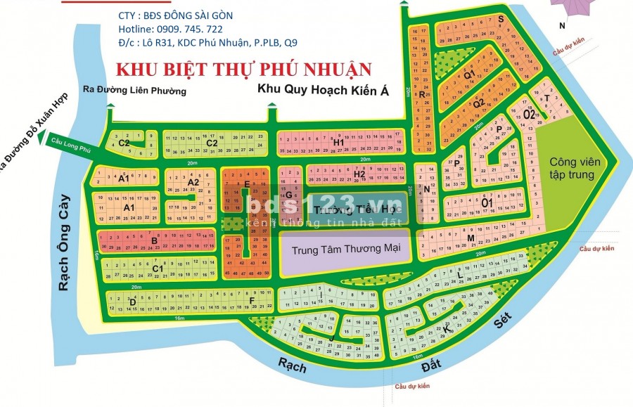 Bán đất dự án Phú Nhuận, PLB, Q9, Tp. HCM ( Tp. Thủ Đức), vị trí đẹp giá tốt nhất