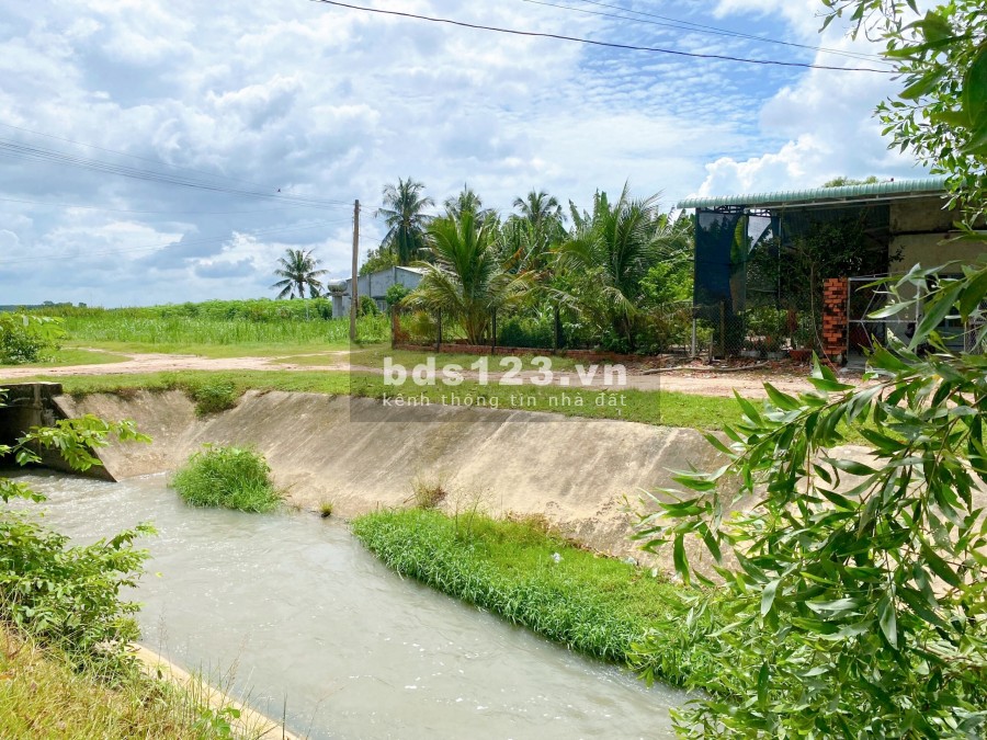 Bán nhanh 2 lô đất view kênh chỉ hơn 200triệu đã có thổ cư tại thị trấn Châu Thành