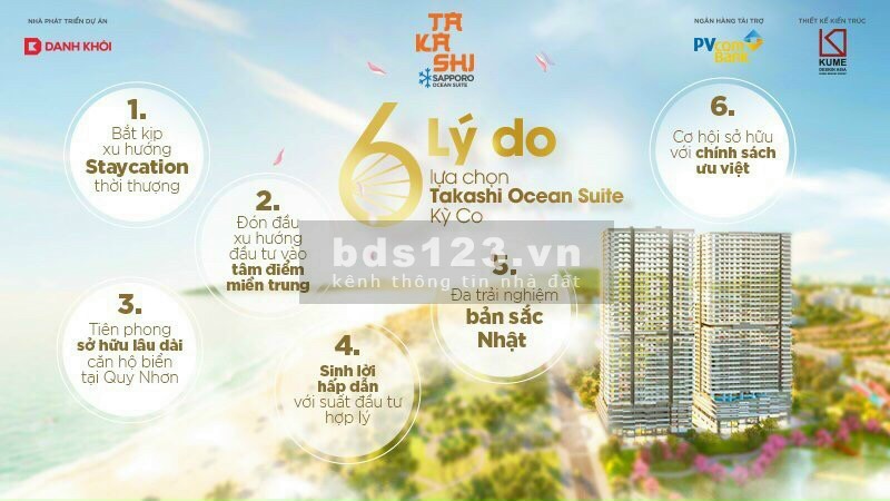139 triệu đã có ngay căn hộ Nhật đẳng cấp View biển chung cư Takashi Quy Nhơn