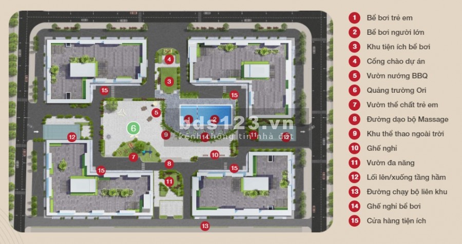 Nhà ở xã hội Đà Nẵng The Ori Garden thanh toán chỉ từ 30% sở hữu ngay, sổ chính chủ