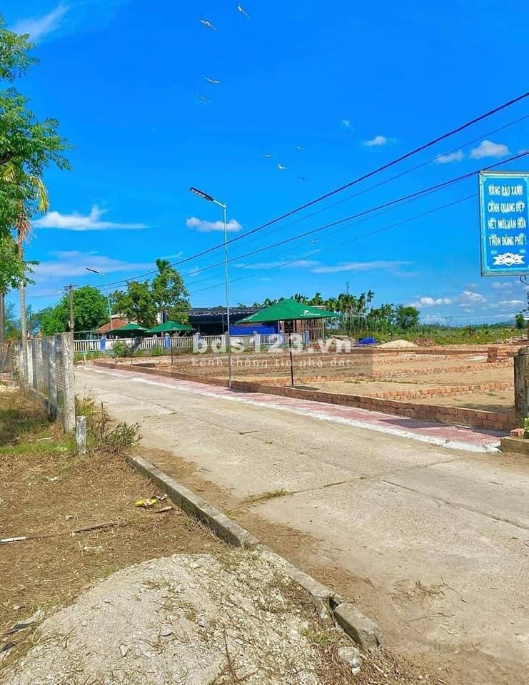 Bán đất mặt tiền đường 5m5 cách quốc lộ chỉ 400m sổ hồng riêng từng lô, hỗ trợ vay