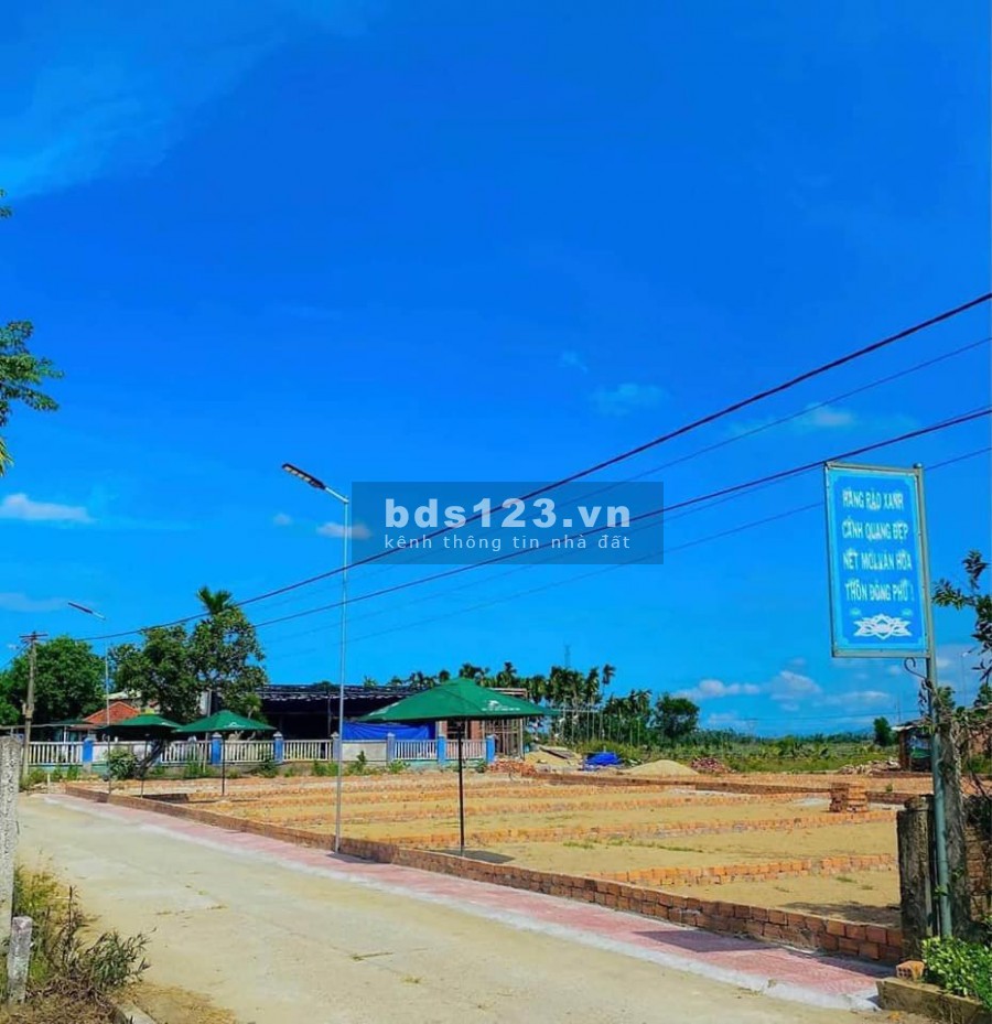 Bán đất mặt tiền đường 5m5 cách quốc lộ chỉ 400m sổ hồng riêng từng lô, hỗ trợ vay