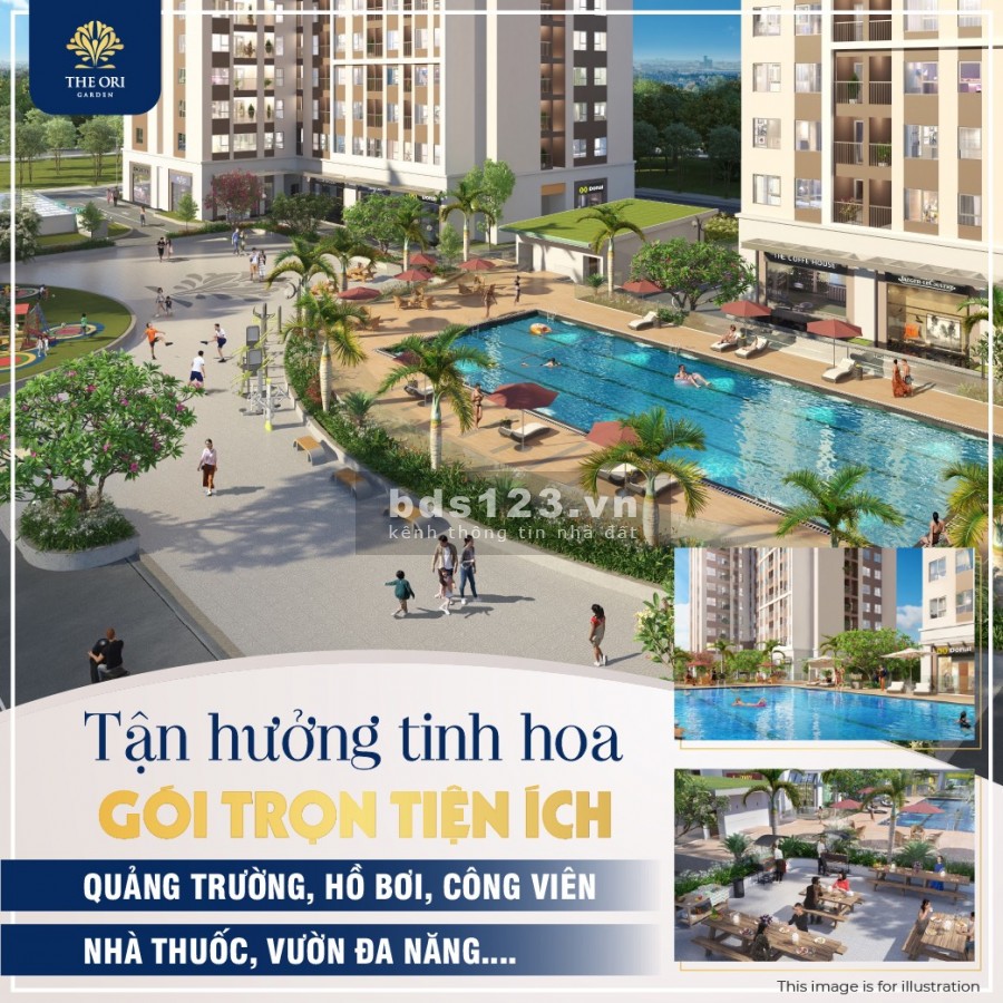 Nhà ở xã hội Đà Nẵng The Ori Garden thanh toán chỉ từ 30% sở hữu ngay, sổ chính chủ