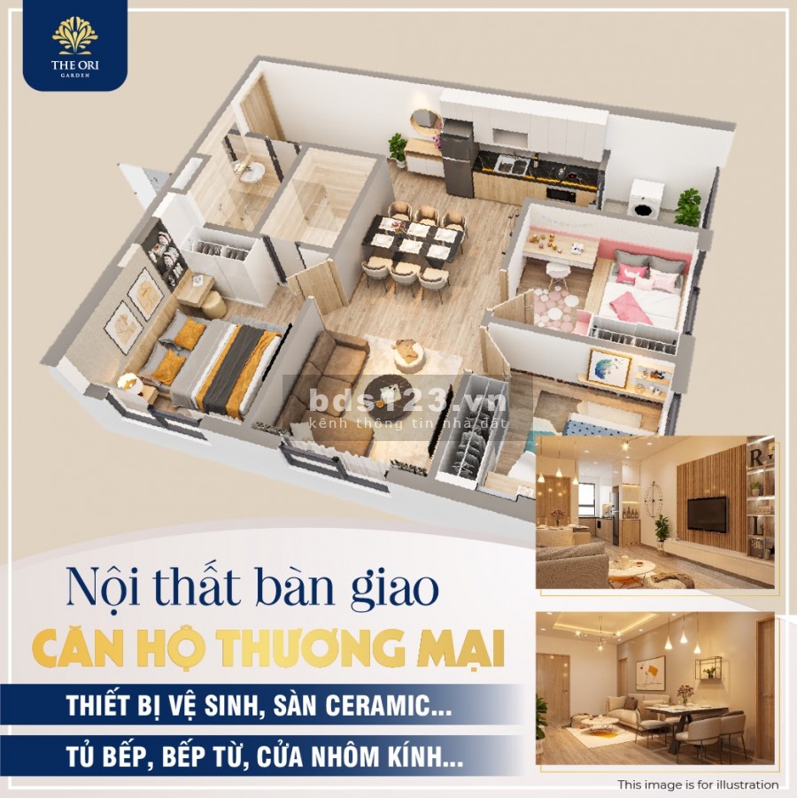 Nhà ở xã hội Đà Nẵng The Ori Garden thanh toán chỉ từ 30% sở hữu ngay, sổ chính chủ