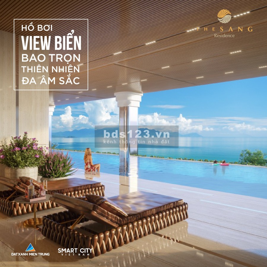 Căn ngoại giao cuối cùng view biển tầng căn 2 PN cao chung cư cao cấp The Sang ưu đãi VÀNG