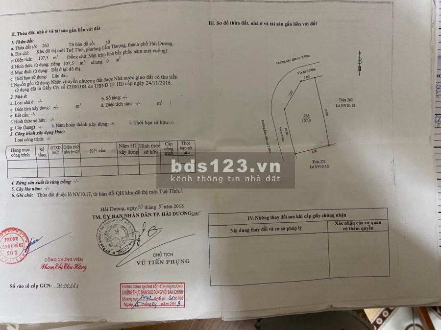 Bán lô góc nhà vườn Tuệ Tĩnh, diện tích 107.5m2, 2 mặt tiền cực thoáng, gần Ngô Quyền