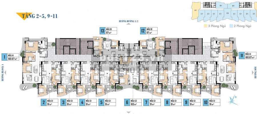 Aria Vũng Tàu Chiết Khấu 327 Triệu Căn 2PN 91m2, View Biển, Giá 3 Tỷ, Có Nội Thất