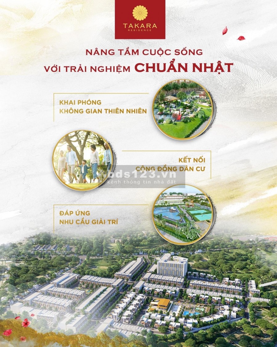 TaKara Residence khu đô thị chuẩn phong cách sống Nhật tại trung tâm TP. Thủ Dầu Một