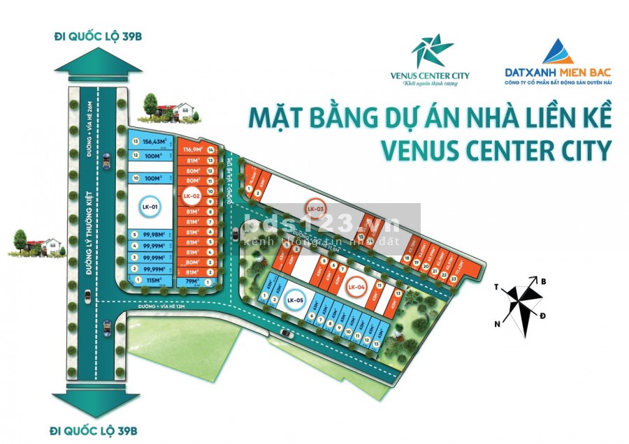 Bán đất dự án Venus thành phố Thái Bình, sổ đỏ từng lô, liên hệ chính chủ 0974564904
