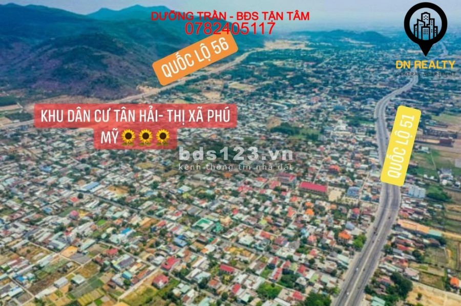 Bán đất nền tân hải Phú Mỹ - giá tốt mùa dịch, ngân hàng hỗ trợ vay 70%, sổ sẵn bàn giao ngay