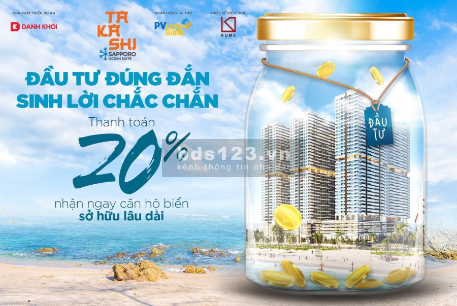Khám phá ngay căn hộ Nhật Takashi Quy Nhơn chỉ 139 triệu, căn hộ biển sở hữu lâu dài