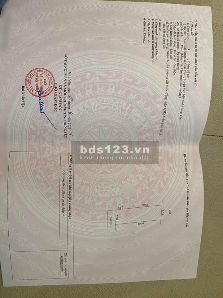 Giai Phạm Yên Mỹ thanh lý diện tích sử dụng 80m2 chỉ hơn 10 triệu/m2 giá siêu hời