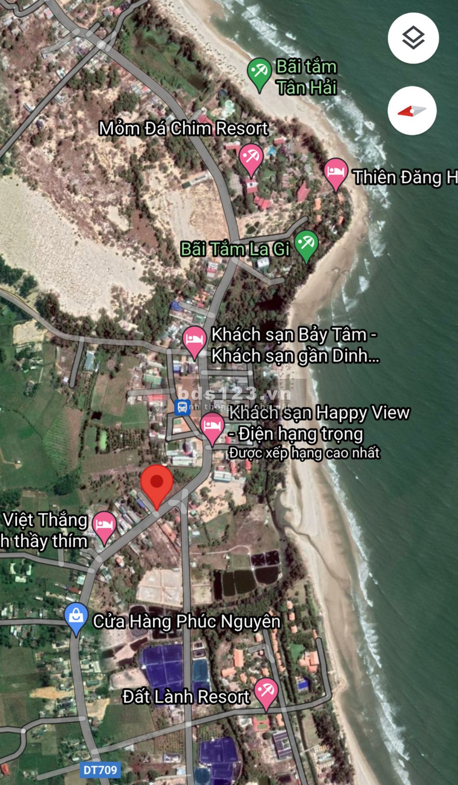 Bán đất mặt tiền Lý Thái Tổ, biển La Gi, gần Dinh Thầy Thím, full thổ cư, giá rẻ