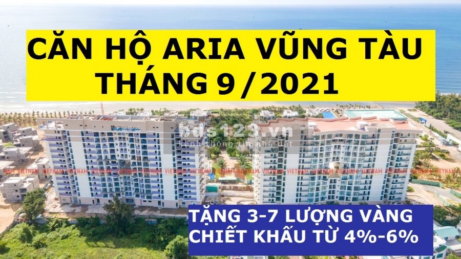 Aria Vũng Tàu Chiết Khấu 327 Triệu Căn 2PN 91m2, View Biển, Giá 3 Tỷ, Có Nội Thất