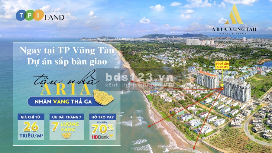 Aria Vũng Tàu Chiết Khấu 327 Triệu Căn 2PN 91m2, View Biển, Giá 3 Tỷ, Có Nội Thất